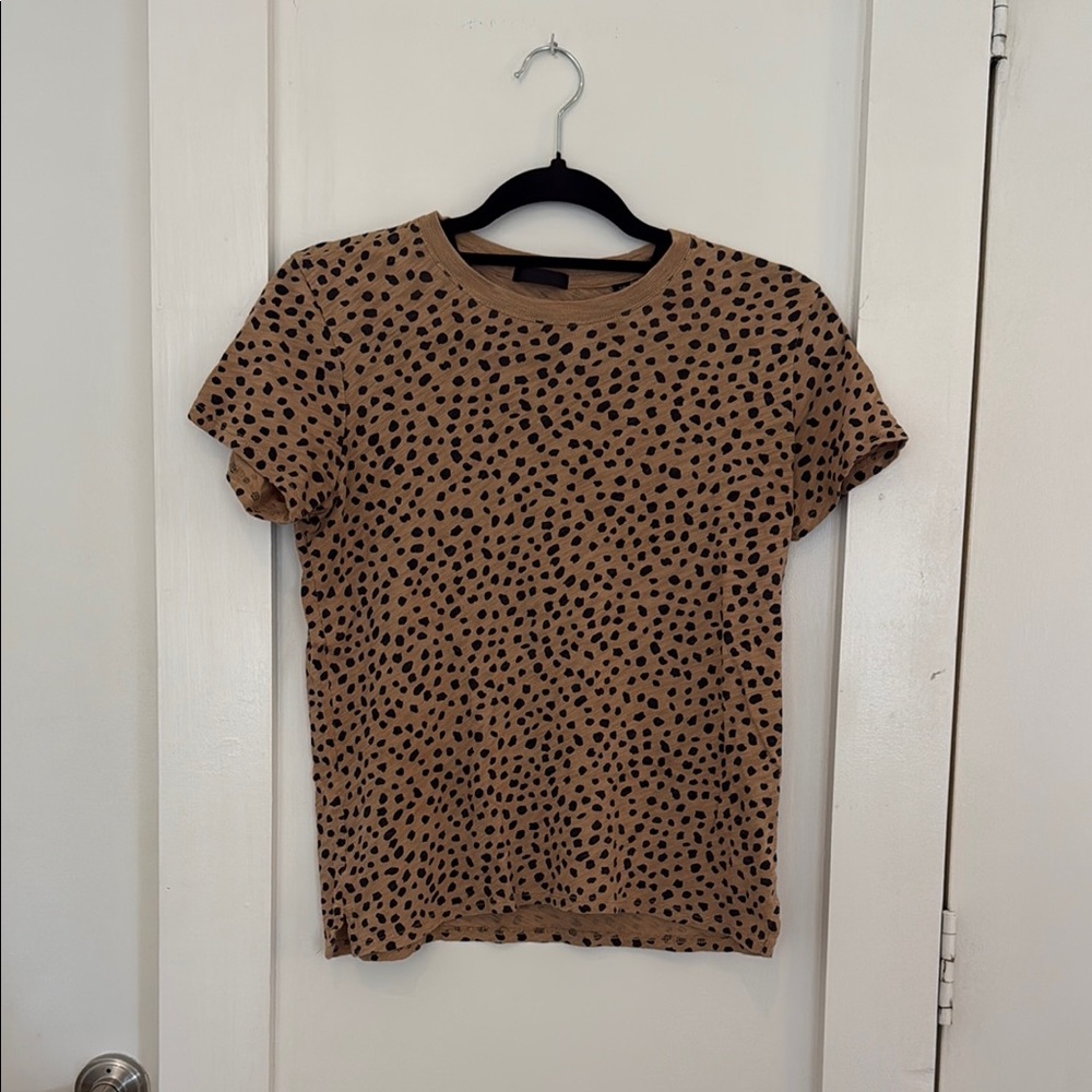ATM Anthony Thomas Melillo Tan Cream Fitted Short Sleeve Tee